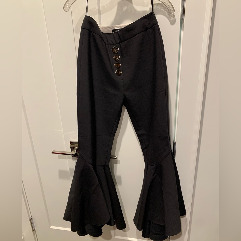 Ellery crop bell bottom black pants - size 4